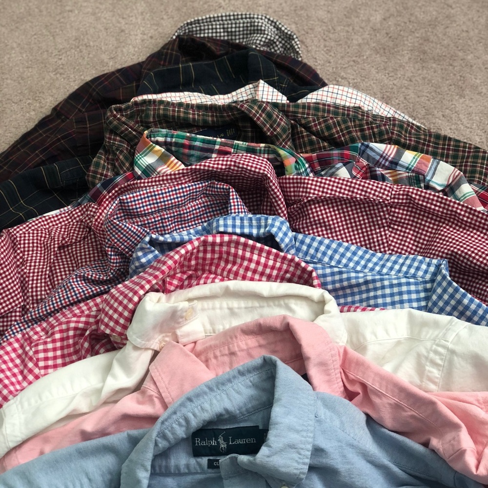 Lot of 13! LS button down shirts - Polo